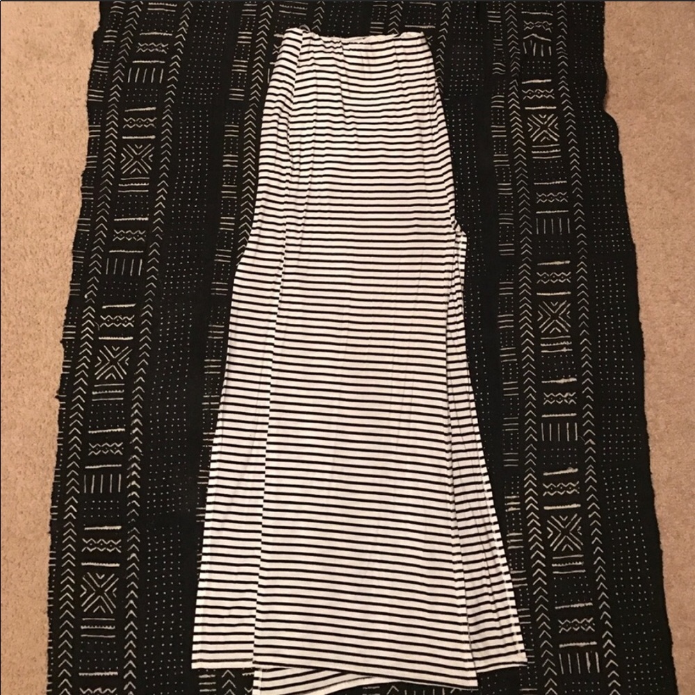 Ya Los Angeles Striped Maxi Skirt
